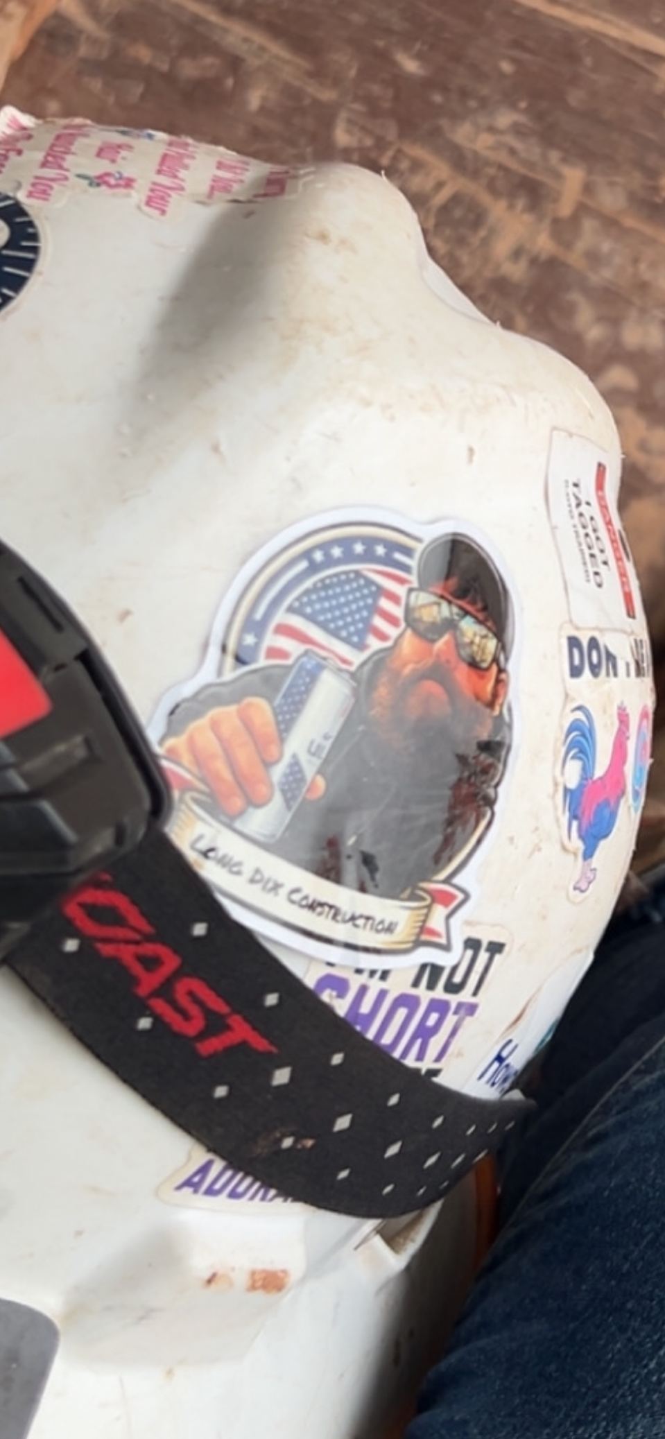 6 Long Dix Construction Stickers